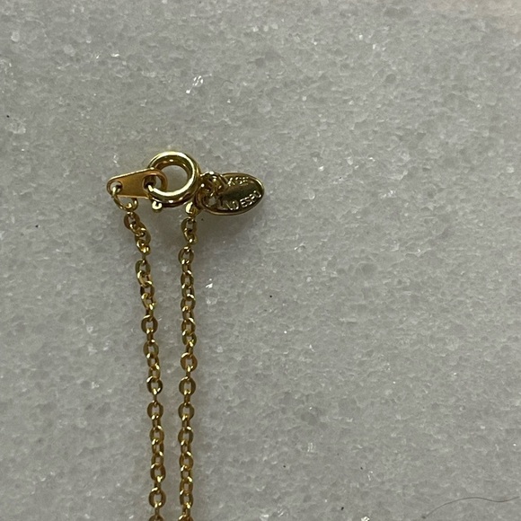 14 KGE Lind ESPO VTG necklace teardrop shape blue stone - Picture 3 of 5